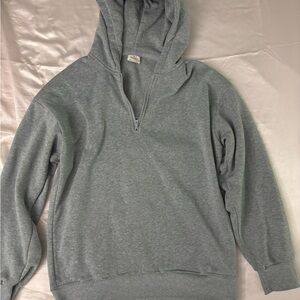 SHEIN Men's Zip-Up Gray Sweater